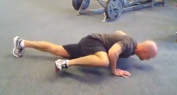 Spiderman Pushup bodyweight exercise